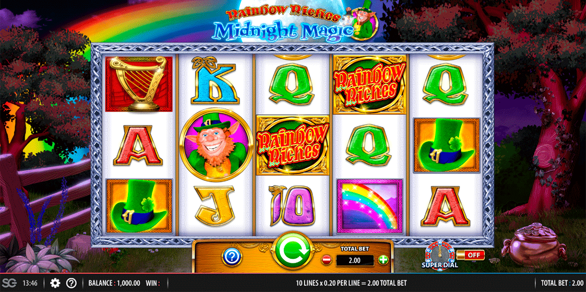 rainbow riches midnight magic barcrest casino gokkasten 