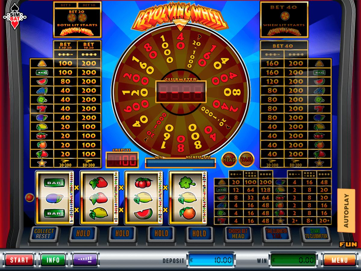 revolving wheel simbat casino gokkasten 