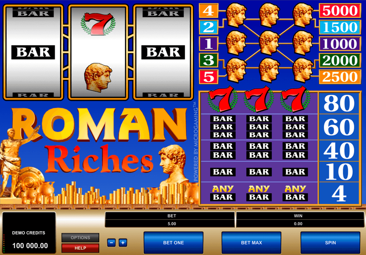 roman riches microgaming casino gokkasten 