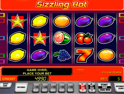 sizzling hot novomatic casino gokkasten 