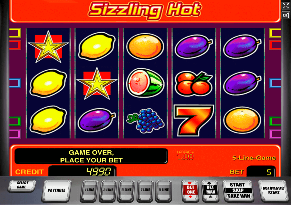 sizzling hot novomatic casino gokkasten 