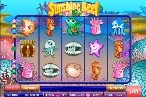 sunshine reef microgaming casino gokkasten 