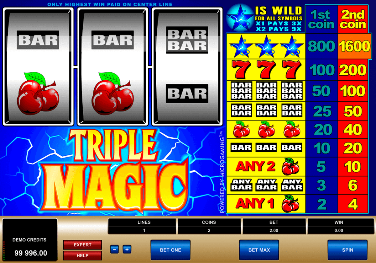 triple magic microgaming casino gokkasten